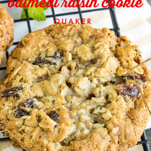 Quaker Oatmeal Raisin Cookies Recipe On Lid Bryont Blog