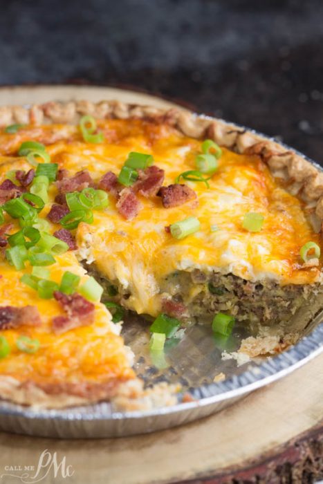 BACON AND SAUSAGE QUICHE