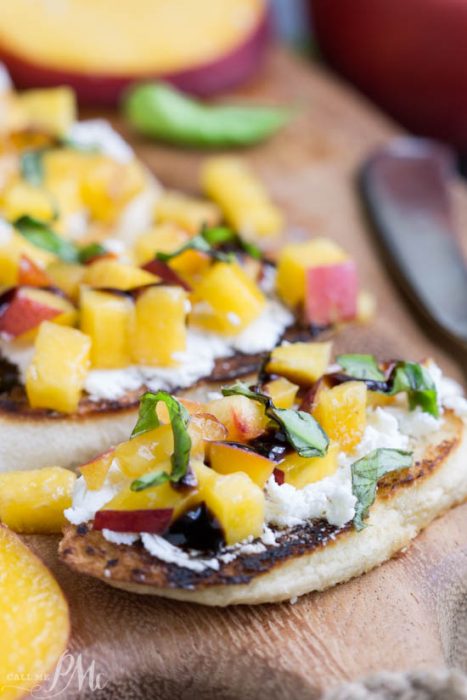  Peach Bruschetta 