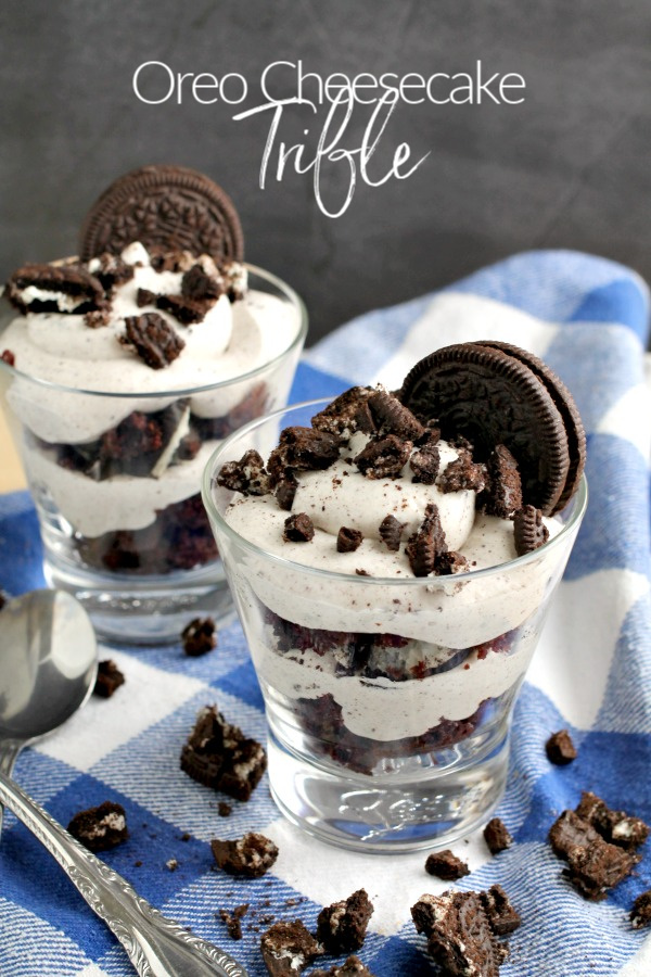 OMG Chocolate Oreo Cheesecake Brownie Trifle - The Baking ChocolaTess