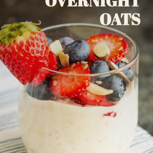 Simple Overnight Oats with Berries - Home Sweet Farm Home