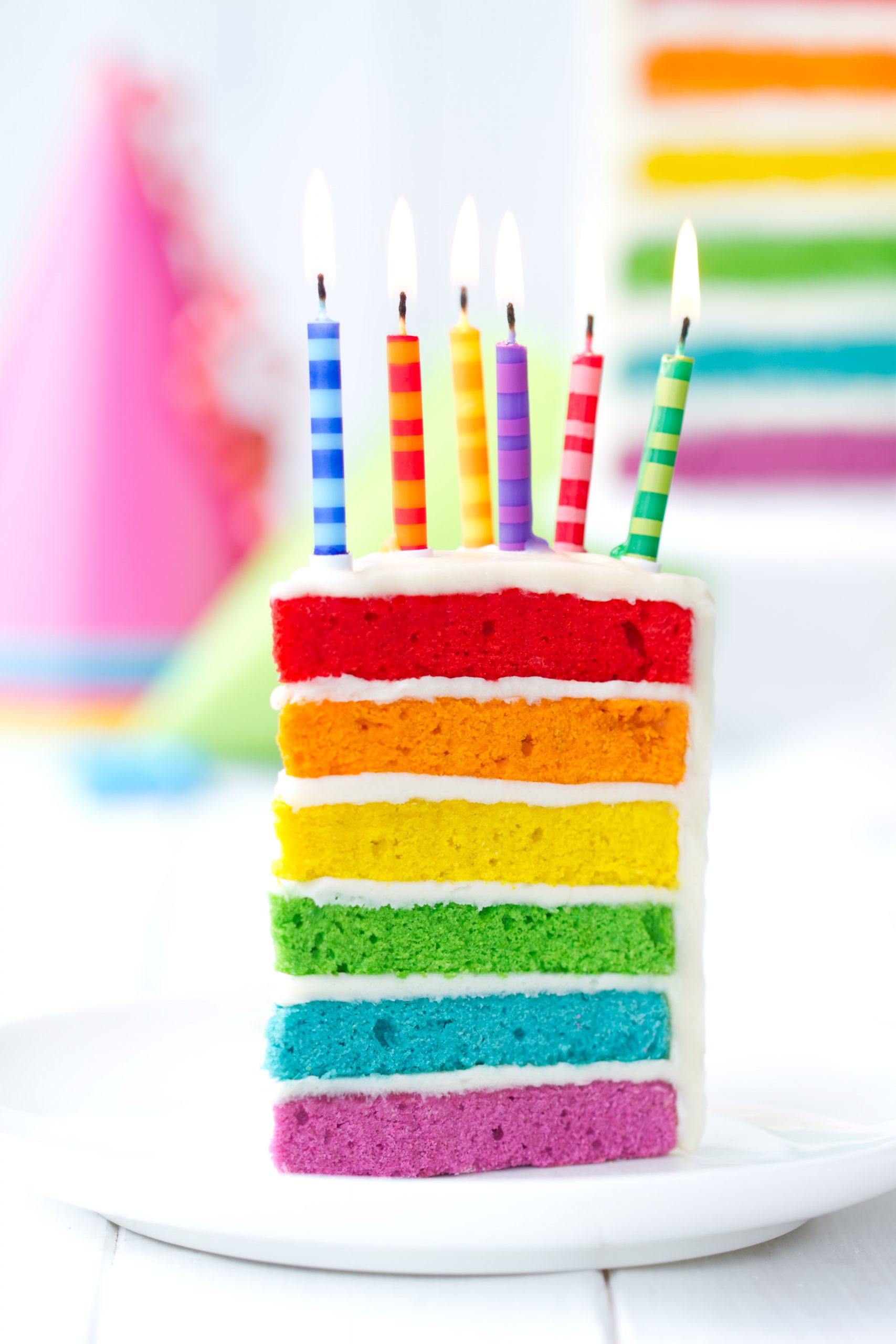 50 Layers of Happiness Birthday Cakes that Delight : Rainbow Cake