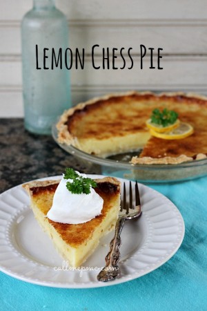 Lemon Chess Pie with Coconut Oil Pie Crust