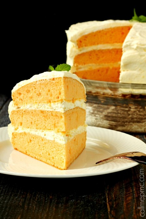 Orange Cream Cake | Cool Whip Pudding Frosting