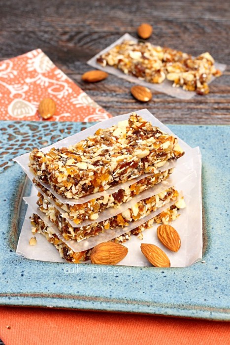 Apricot Almond Energy Bars Recipe