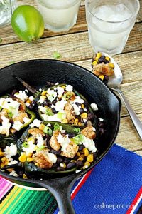 Fajita Seasoned Chicken Black Beans Corn Stuffed Poblano 