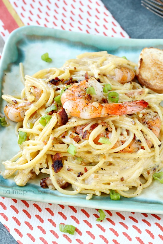  Shrimp Spaghetti Carbonara 