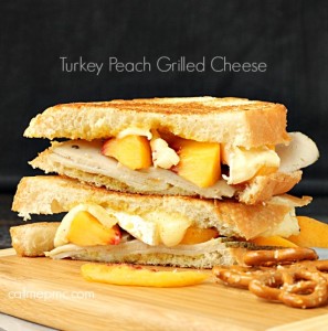 Turkey Peach Grilled Cheese