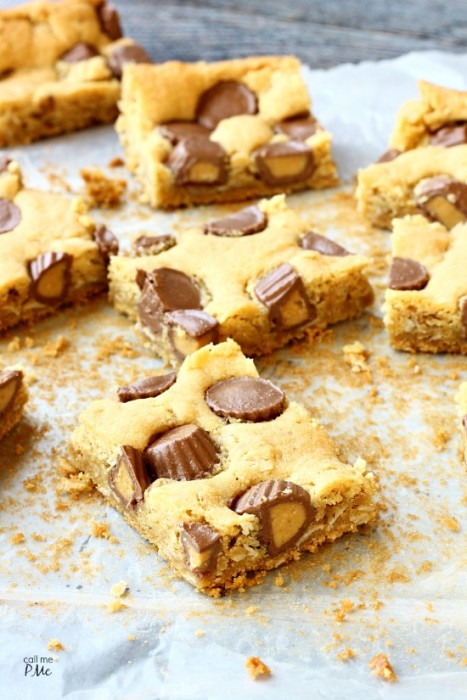 PEANUT BUTTER CUP BLONDIES