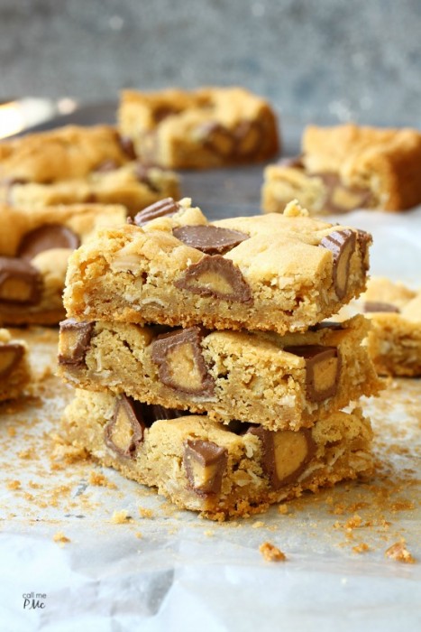 PEANUT BUTTER CUP BLONDIES