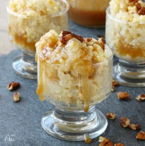 Rice Pudding with Salted Caramel and Toasted Pecans