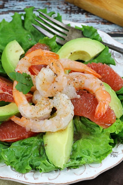 Grapefruit Avocado Shrimp Salad