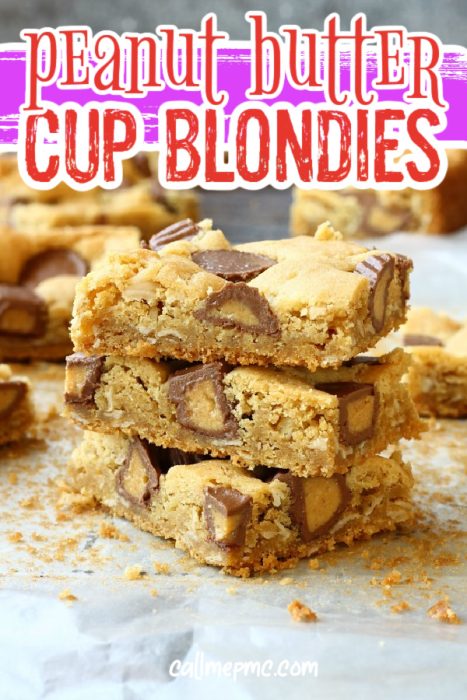 Peanut Butter Cup Blondies