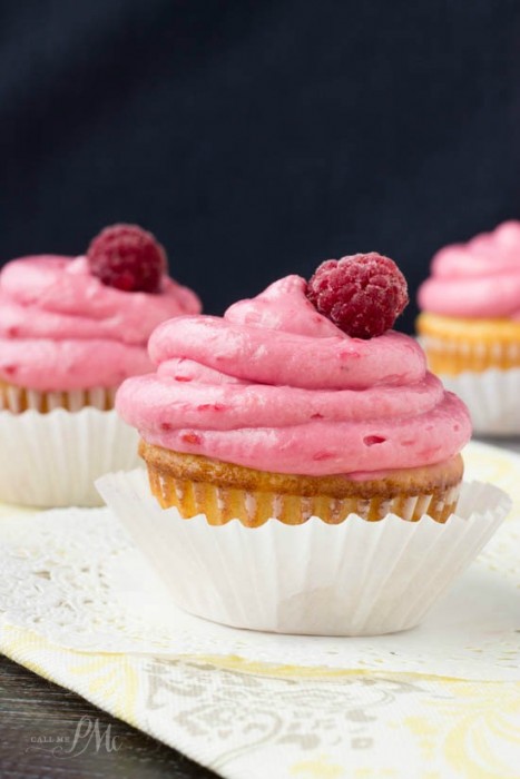 Lemon Cupcakes with Raspberry Lemon Cream Cheese Frosting