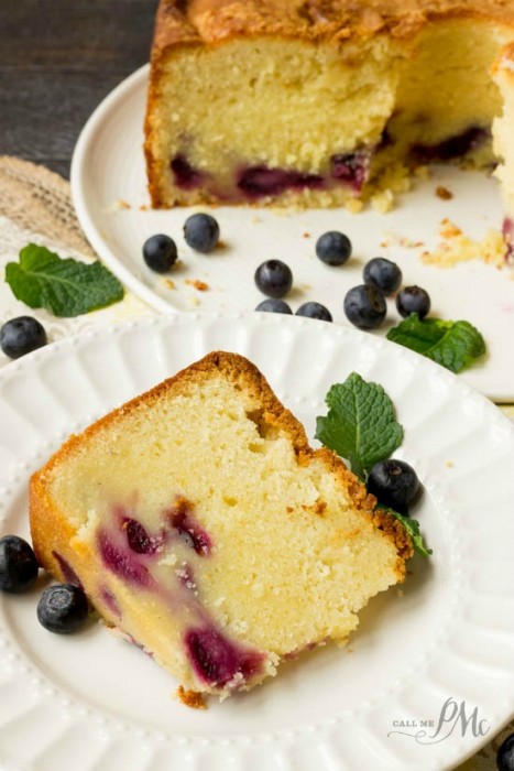 Fresh Blueberry Pound Cake Recipe