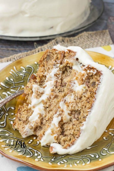 Old Fashioned Banana Layer Cake with Cream Cheese Frosting