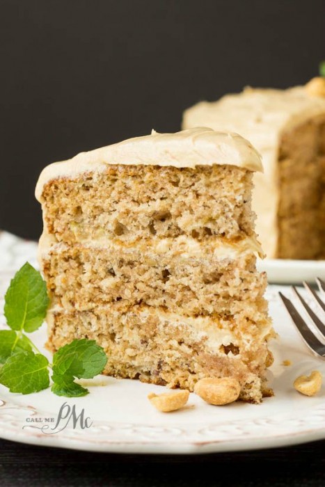 Scratch Made Banana Cake With Peanut Butter Frosting Recipe 6907