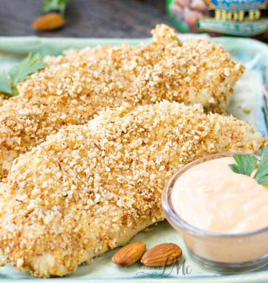 Almond Crusted Chicken Tenders Recipe Call Me Pmc
