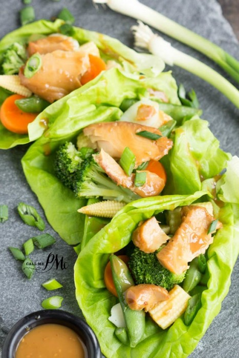 Asian Tilapia Lettuce Wraps