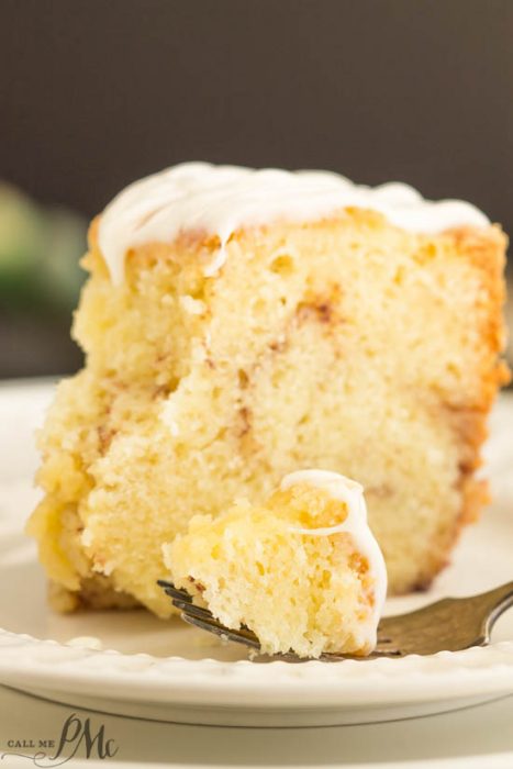 Sour Cream Cinnamon Roll Pound Cake