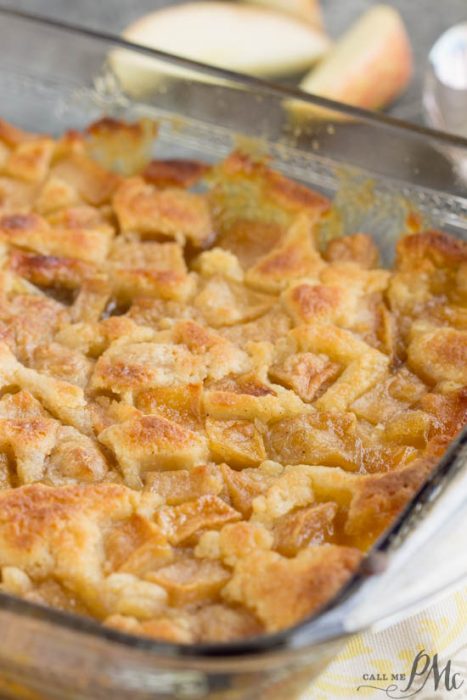 Best Caramel Apple Cobbler