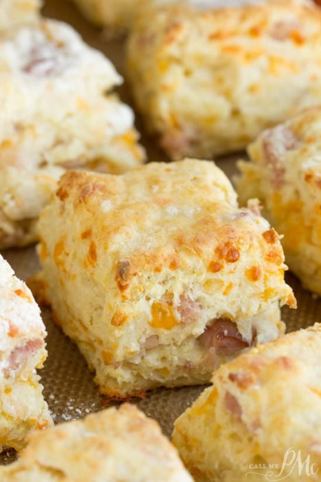 CHEESY HAM BUTTERMILK BISCUITS > Call Me PMc