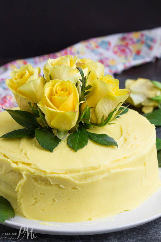 Bumblebee Cake - Lemon Layer Cake with Lemon Buttercream