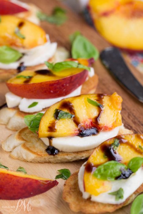 Peach Bruschetta