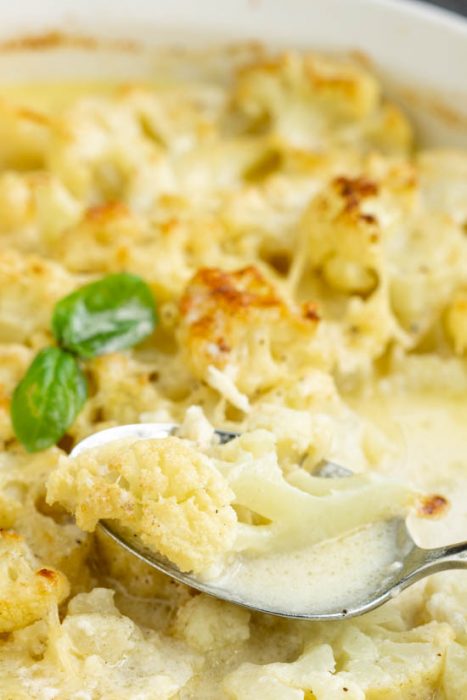 Scalloped Mascarpone Cauliflower 