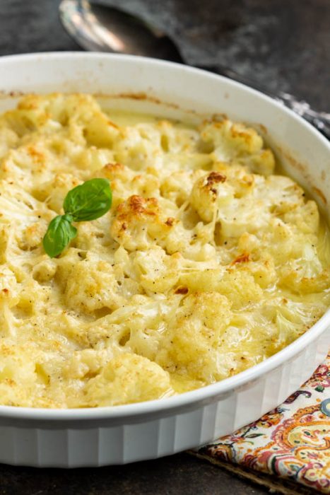 SCALLOPED MASCARPONE CAULIFLOWER