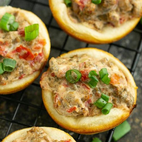 ROTEL SAUSAGE BISCUIT BITES