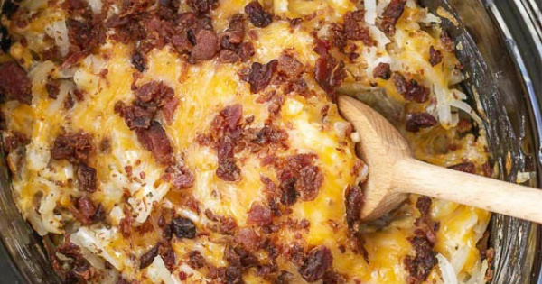 CROCK POT CRACK HASH BROWN POTATOES