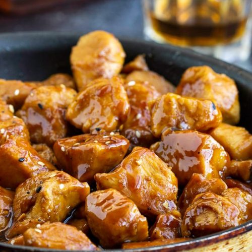 COPYCAT CAJUN CAFE BOURBON CHICKEN BITES