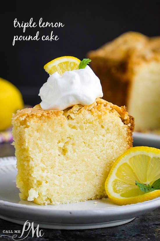 Triple Lemon Pound Cake Recipe
