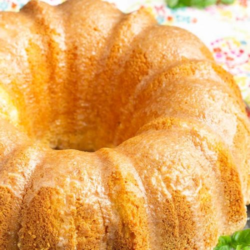 Melted Vanilla Ice Cream Pound Cake {no cake mix}