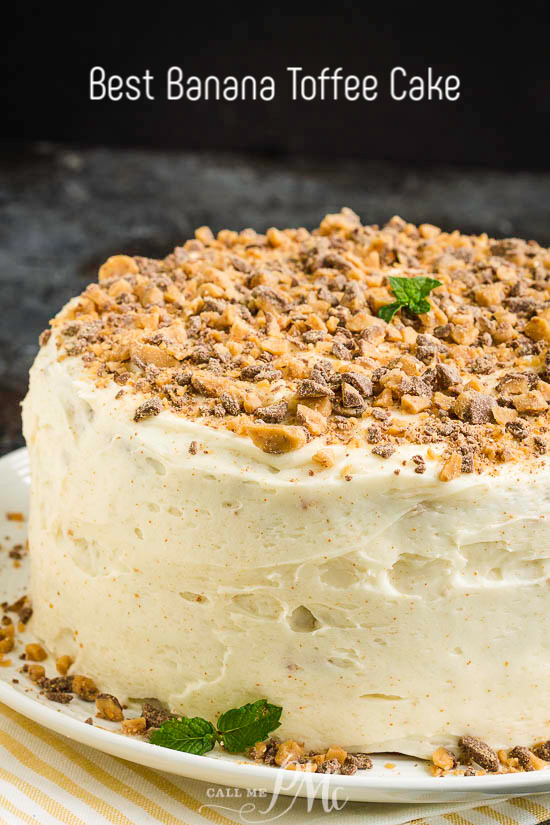 BEST TOFFEE BANANA LAYER CAKE