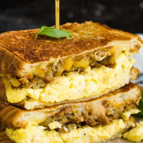 Breakfast Grilled Cheese Sandwich - Dad With A Pan