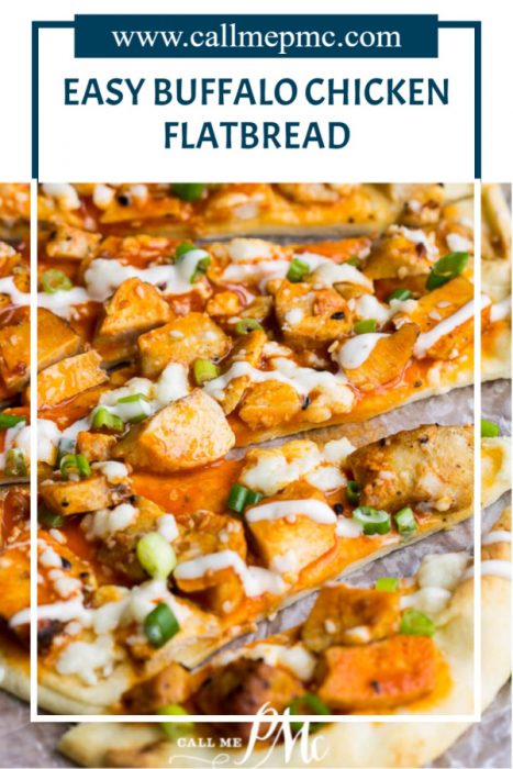 EASY BUFFALO CHICKEN FLATBREAD