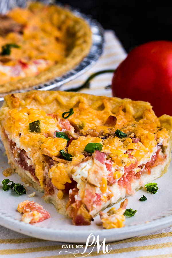 PIMENTO CHEESE BACON TOMATO PIE > Call Me PMc