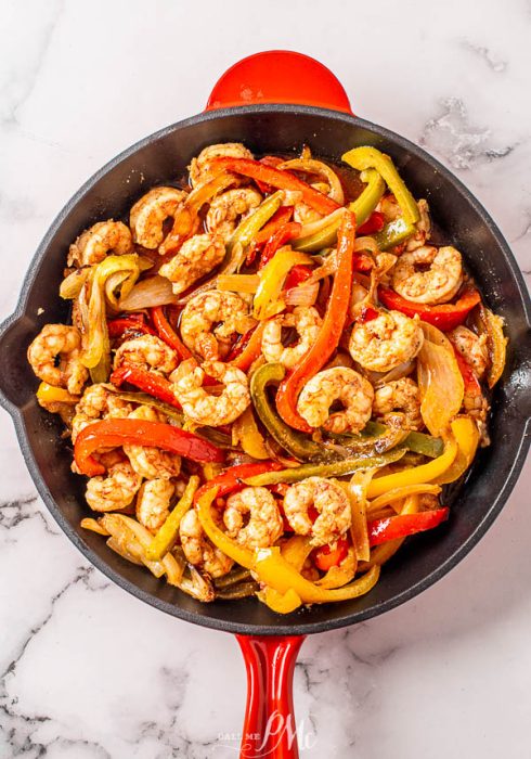 QUICK SKILLET SHRIMP FAJITAS