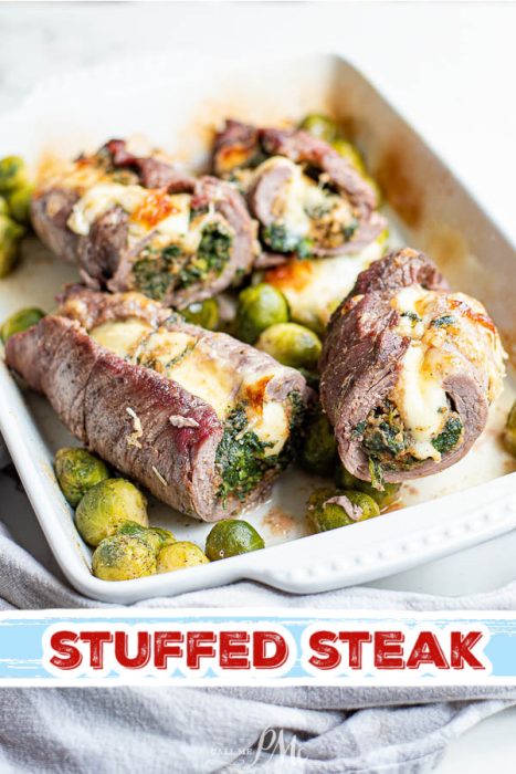 Oven Baked Stuffed Flank Steak 