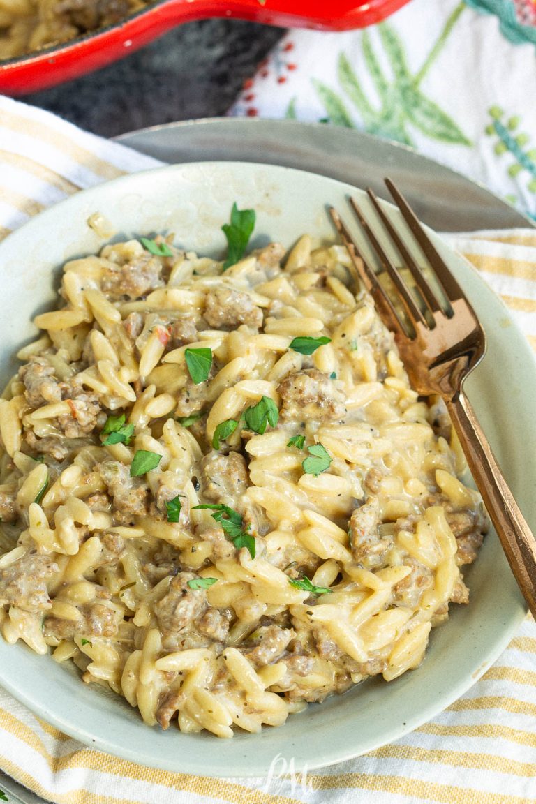 ONE POT ITALIAN SAUSAGE ORZO