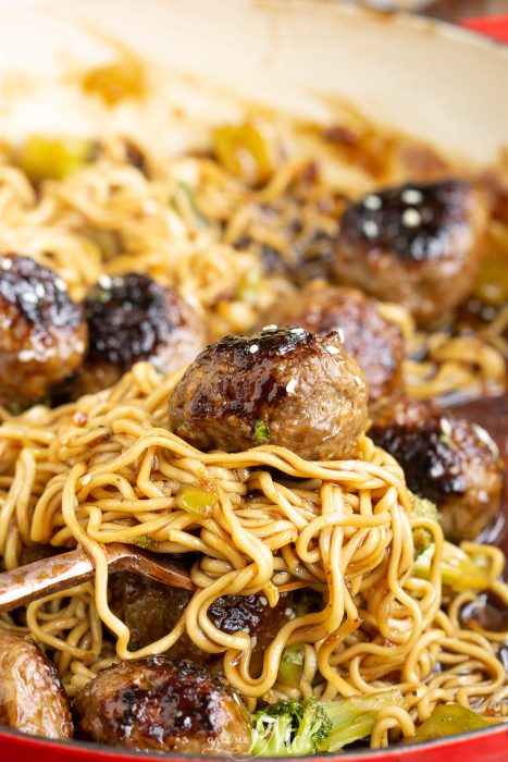 MONGOLIAN MEATBALLS RAMEN RECIPE