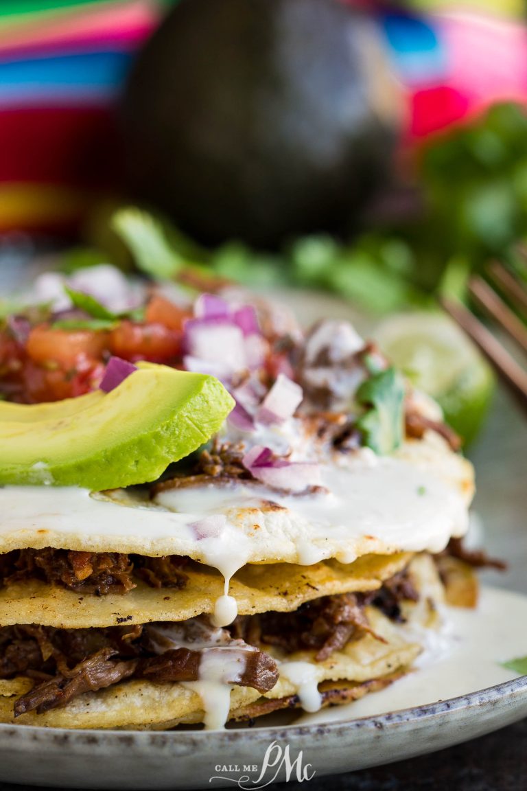 QUESABIRRIA STACK {Cheese Birrias Taco Stack}