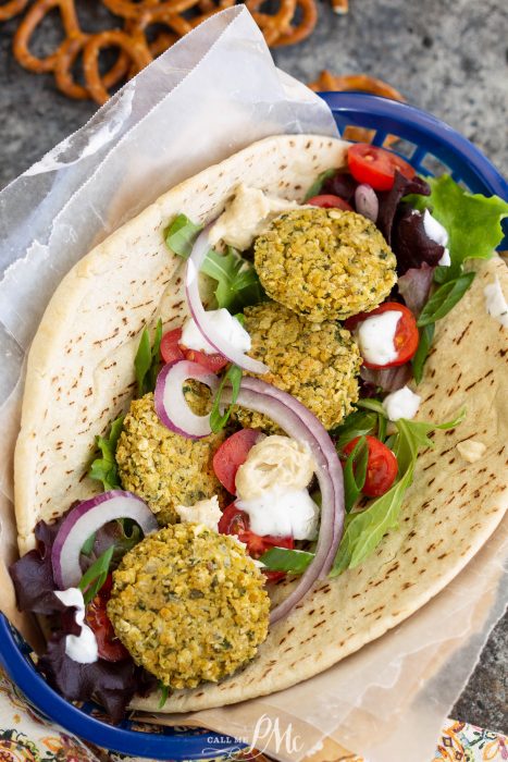 Canned Chickpea Baked Falafel