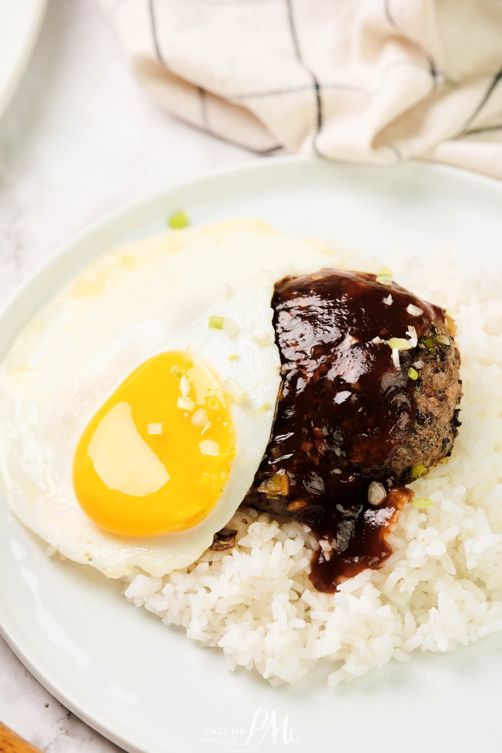 Hawaiian Loco Moco {Hamburger Steak}