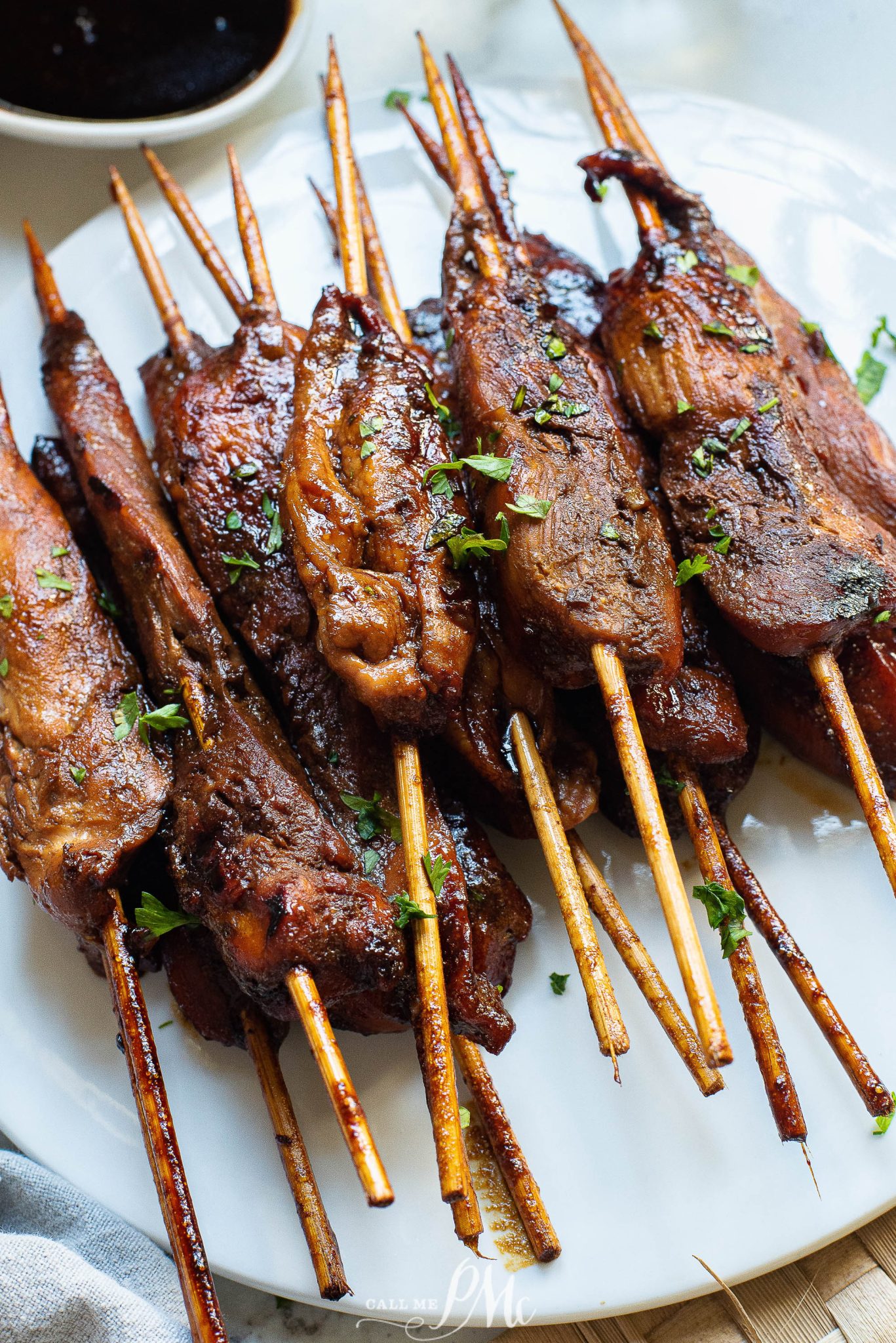 Sticky Bourbon Chicken Skewers