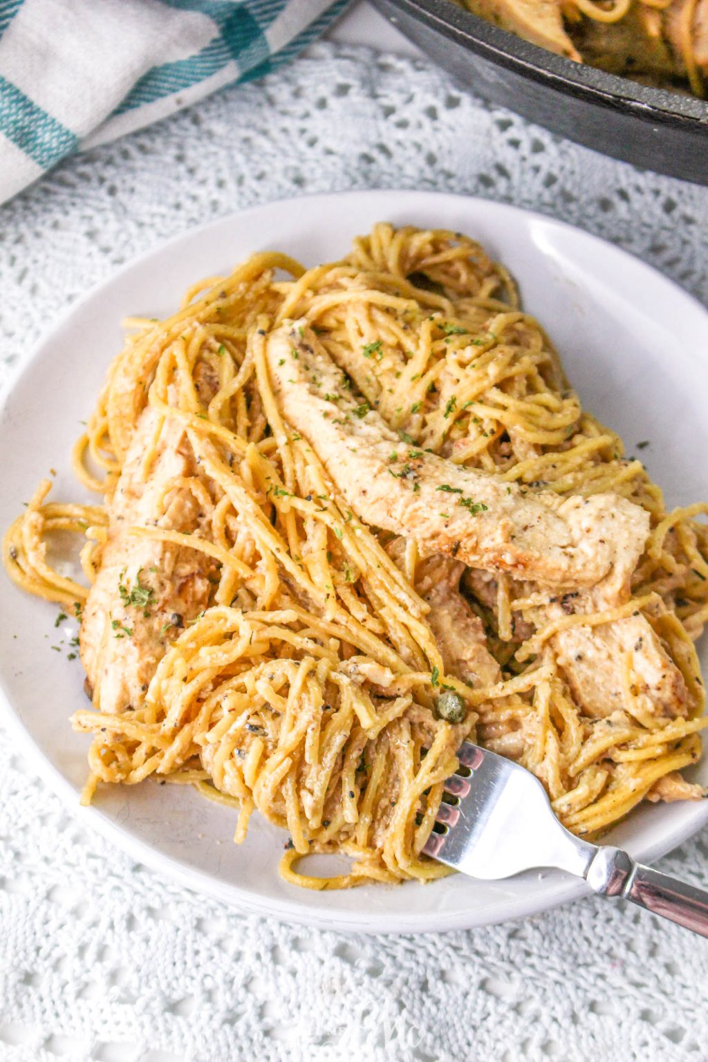 Chicken Caesar Angel Hair Pasta