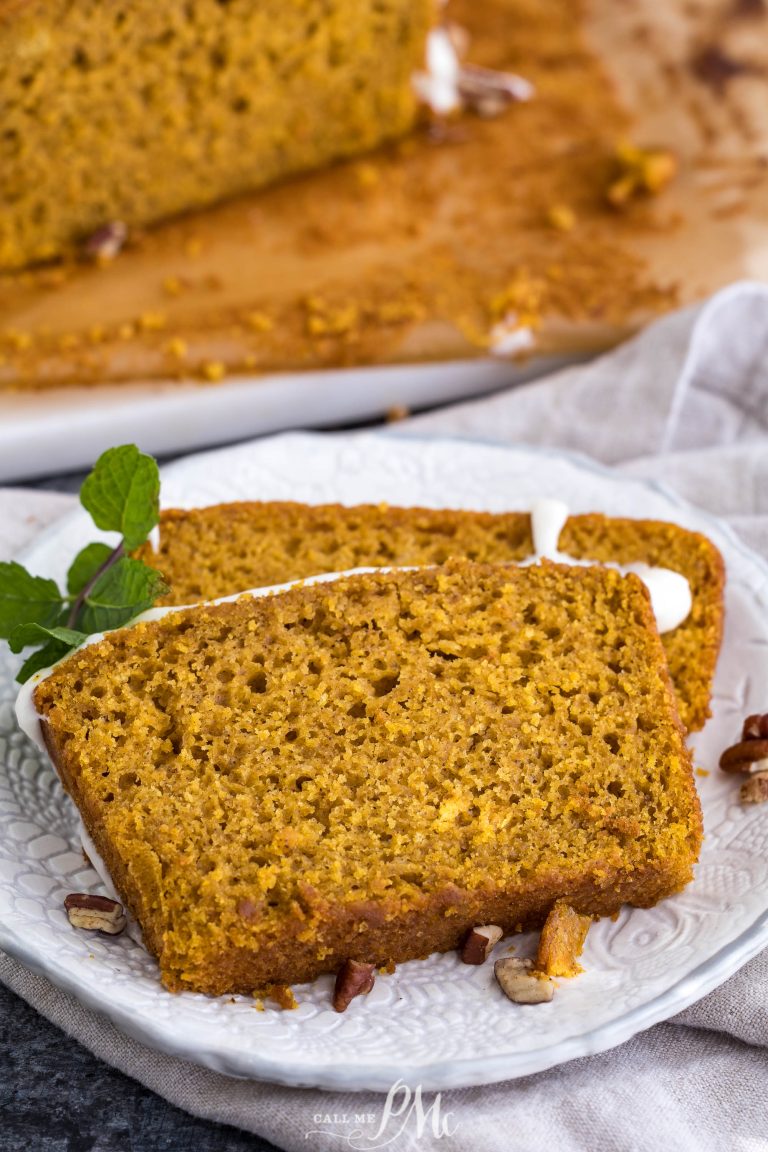 Pumpkin Loaf with Cream Cheese Glaze