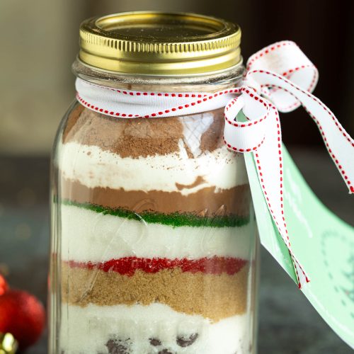 Sand Art Brownies in a Jar